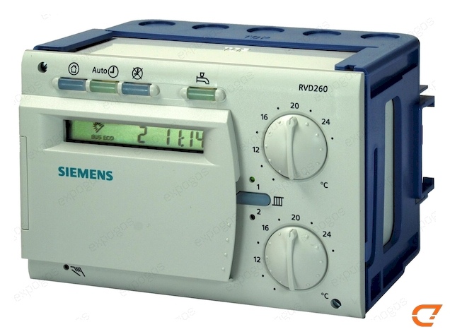 RVD250-A Siemens (Сименс) Контроллер‚ 28 запрограммированных типов установок, заказной номер - S55370-C125 купить в интернет-магазине EXPOGAS