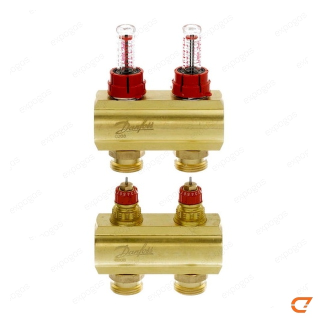 088U0524 Коллекторы FHF-4F с расходомерами для 4 контуров Danfoss (Данфосс) купить в интернет-магазине EXPOGAS