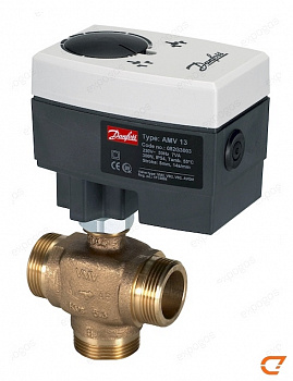 082G3006 Электропривод редукторный Danfoss (Данфосс) AME 13, DN клапана 15–32 (VM 2); 15-25 (VFM 2), ход штока 5,5 мм, приводное усилие 300 Н