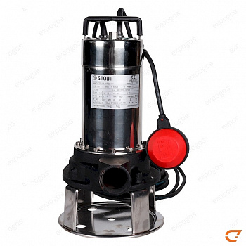 SPD-0004-211100 Насос дренажный Stout (Стоут) с режущим механизмом, с поплавком, корпус чугун-AISI304, Pmax=1,6кВт, 230V
