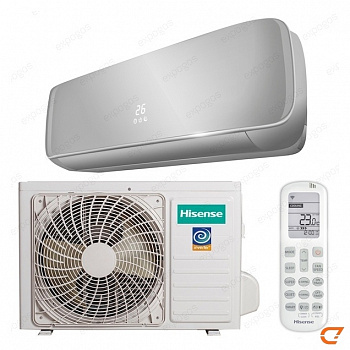 Сплит-система (комплект) SILVER CRYSTAL SUPER AS-13UW4RVETG01(S) Hisense (Хайсенс), мощн. (холод/тепло), кВт 3,75/3,9, площадь 35 (м2), инвертер